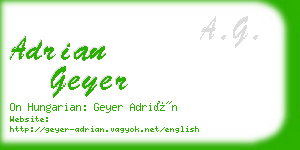 adrian geyer business card